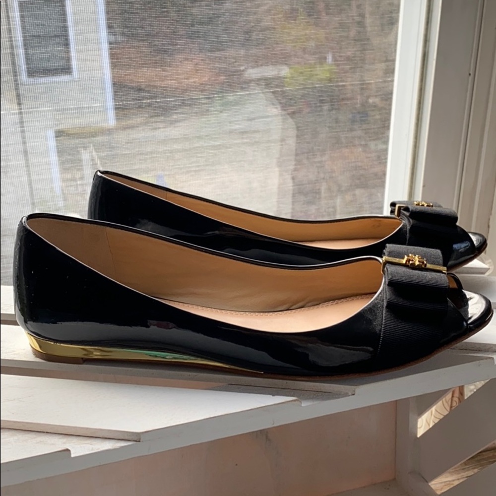 SOLD ✨Host Pick✨ Tory Burch leather peep toe - Picture 4 of 4
